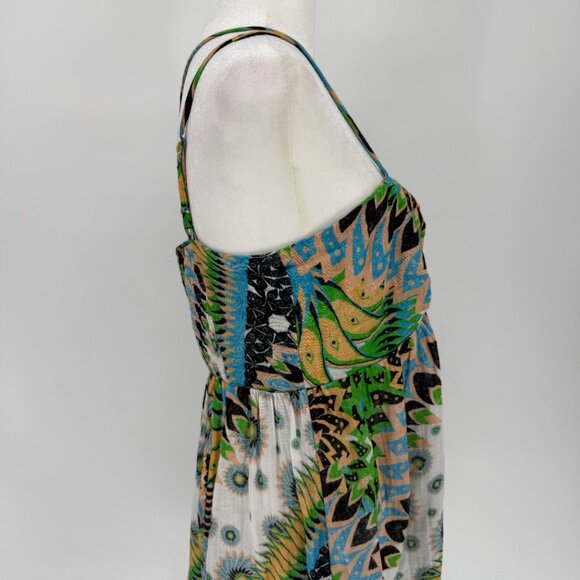 Anthropologie Daily Practice The Last Sunset Dress Size Sm Cut Out Baby Doll - Picture 4 of 11